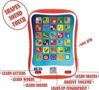 Juguete de tableta de aprendizaje para niños Aprender ABCs Sonidos Letras Formas Música y palabras