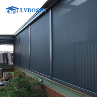 Toldo Enrollable Eléctrico Vertical Personalizado, Impermeable, para Exteriores, con Pantalla de Aluminio, Protección UV, con Sistema de Cremallera y Wi-Fi