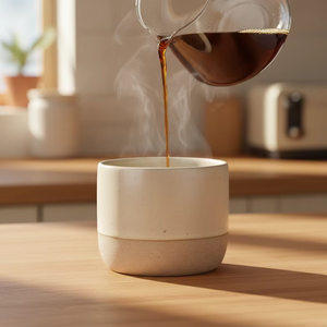 Mug à café en céramique avec logo personnalisé 230 ml Tasse à thé en <span class=keywords><strong>poterie</strong></span> vintage Faite à la main Sans poignée Tasse à expresso pour café - Product Image 4