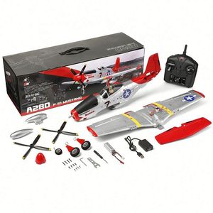 Avión acrobático Wltoys A280 2.4G 3D 6G con giroscopio, 4 canales, batería Lipo de 7.4V, control remoto LED, radiocontrol de 4 canales, sin escobillas, de espuma EPP, <span class=keywords><strong>RC</strong></span> - Product Image 2