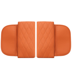 Protector de Consola Central, Cubierta de Almacenamiento de Cuero para Reposabrazos Ideal L6 L7 L8 L9, Naranja, Negro, Gris, 26x13x2cm - Product Image 3