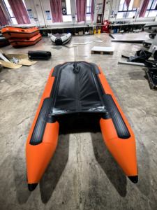 قارب مطاطي عالي الجودة من الألومنيوم قابل للطي مع أرضية هيكل لصيد السمك زورق - Product Image 6