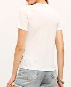 เสื้อยืดแขนยาวผ้าฝ้ายของผู้หญิง,เสื้อยืดแนววินเทจทำตามสั่ง - Product Image 3