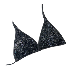 Женская сексуальная одежда, популярный женский комплект купальных костюмов, Трусики с высокой талией, вышитое бикини с блестками на заказ, женский бюстгальтер-бикини с бисером - Product Image 6