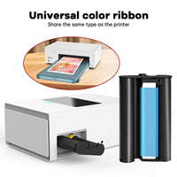 Cedle - Impresora Portátil 3 en 1 de Sublimación Térmica para Pegatinas de Teléfono Móvil, Impresora y Cortadora de Pegatinas Fotográficas