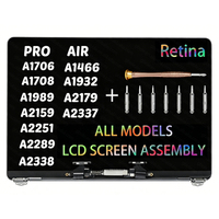 تجميع شاشة LCD لماك بوك برو/إير A2337 A2338 A2251 A2289 A1708 A1706 A1932 A2179 A2681 A3113 A3240 A3241 A3403 A3186