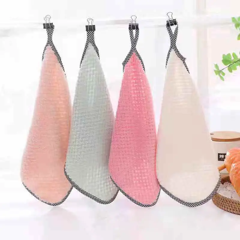 10 PCS Microfiber Absorbent Cleaning Cloth Rag Home Kitchen Cleaning Dish Towels