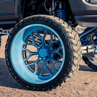 Jantes de camion bleues de style américain à concavité profonde 6x139.7 6x5.5 8x165.1 8x170 8x180 8x6.5 pour GMC F150 F250 Sierra 2500