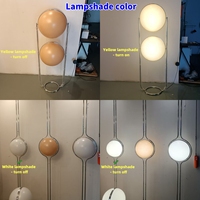 Lampe sur pied sphérique décorative de designer pour salon, style Bauhaus minimaliste, lampe sur pied globe moderne du milieu du siècle