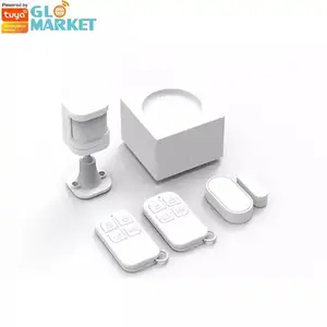 Glommarket Tuya智能家居安全系统运动检测器门传感器无线触摸Gsm Wifi家庭防盗报警器