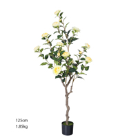 Camélia en plastique, verdure artificielle pour l'extérieur et l'intérieur, décoration de bureau, jardin, décoration de la maison, faux arbres, plantes artificielles