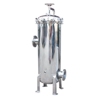 Boîtier de filtre multi-cartouches SUS304 à ouverture rapide, en acier inoxydable, filtre de sécurité pour le traitement de l'eau par osmose inverse