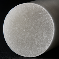 Barre solide en PCTFE vierge de haute pureté, diamètre 80 mm, usage industriel, résistant aux basses températures, anti-corrosion, facilement usinable par CNC