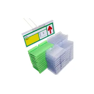 פלסטיק pvc דבק עצמי חנות נתונים extruded Strip מחיר תווית מחזיק כרטיס מחיר מדף מחזיק כרטיס