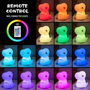 Lámpara Nocturna de Dinosaurio para Niños, Lámpara de Silicona LED, Luz Nocturna de Silicona Regulable y Recargable para Niños - Product Image 6