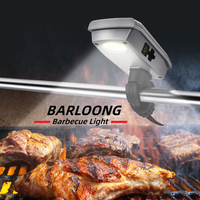 Lampe de barbecue solaire rechargeable 2025 avec capteur intelligent USB-C et support rotatif à 360 degrés pour grillades en extérieur