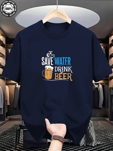 Collezione Estiva 2025: Nuovi Abiti Casual da <span class=keywords><strong>Uomo</strong></span> <span class=keywords><strong>Taglie</strong></span> Forti con Stampa Divertente Birra, in Tessuto Satinato Traspirante e ad Asciugatura Rapida - Product Image 1