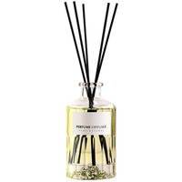 Bouteille de Diffuseur d'Arôme en Verre Transparent de 250 ml avec Bâtonnets, Étiquettes Personnalisées pour Décoration d'Intérieur, avec Boîte