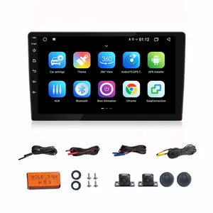 Sistema Stereo per auto Android 360 che guida con sistema panoramico Bird View DVR universale per auto HD 3D 4 telecamere 1080P visione notturna