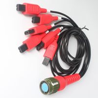 Câble de conversion 6PIN vers 14PIN compatible avec le nettoyeur d'injecteurs à ultrasons, outil de diagnostic automobile
