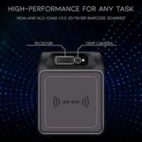 Terminal de lecture portable Chainway C5 4G/WiFi Android 13 UHF RFID noir pour entrepôt, commerce de détail et logistique, ultra-haute fréquence