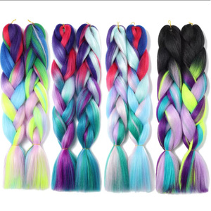Gran oferta de 82 pulgadas para trenzas de caja sintética Ombre, 165g, degradado de Color preestirado, pelo trenzado, ganchillo hecho a alta temperatura - Product Image 5