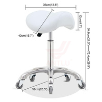 Tabouret Selle de Cheval Ergonomique Moderne et Réglable – Chaise Médicale pour Salle de Sport, Hôpital, Laboratoire, École, Atelier