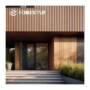 Modern WPC Exterior Outdoor Decorative Wall Cladding Panel Design Co-extrusion Panel Wooden Siding Board Building House