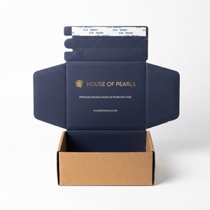 Cajas de Cartón Corrugado con Cierre de Cremallera para Envíos y <span class=keywords><strong>Regalos</strong></span>, Personalizables con Logotipo, Ecológicas, Reciclables y Desprendibles - Product Image 1