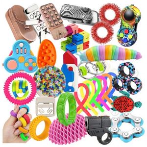 Juego de Juguetes Sensoriales Fidget: Anillos, Piedras Sensoriales y Deslizadores para Mejorar la Concentración en el Aula y Necesidades Especiales, Educación Sensorial - Product Image 1