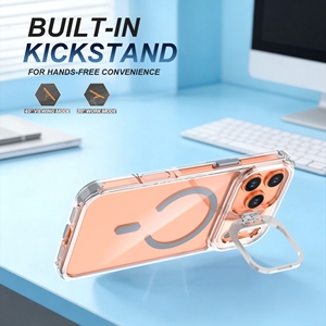 Magnetic Transparent Phone Case for iPhone 17 Pro Max TPU <b>PC</b> Shockproof Cover <b>Wireless</b> Charging Case - Product Image 5