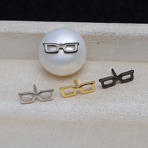 6pcs S925 Silver Square Glasses Accessories Baroque Versatile 3mm DIY Plugs <b>Concealer</b> Shaped Beads Hollow Trays 4113 Cord - Product Image 1