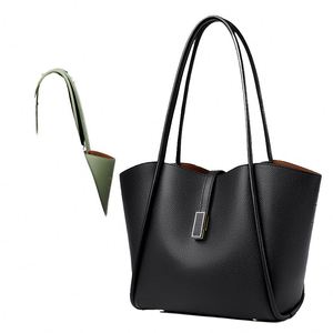 Bolso de hombro ajustable para mujer de gran capacidad, informal, con múltiples bolsillos, plisado, con cierre de cremallera. - Product Image 4