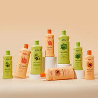 UUKKG 600ml/300ml Lotion corporelle éclaircissante avec extrait de papaye, crème éclaircissante biologique à la carotte et à l'acide kojique pour peaux foncées