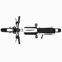 Vélo électrique urbain tendance pour les trajets quotidiens avec sacoche de cadre, batterie au lithium, moteur de moyeu arrière 400W, cadre en acier à haute teneur en carbone pour adultes