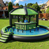 Bar de piscine gonflable avec modèle de piscine, bars gonflables en PVC, protection UV, capacité de 100 à 500 kg pour les fêtes à la piscine