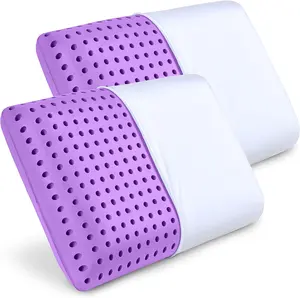 Lavender Infused Memory Foam Pillow for Sleeping Relax Foam Memory Pillow Infused with Lavender Oil Firm Pillow