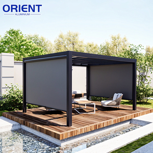 <span class=keywords><strong>Pergola</strong></span> en aluminium robuste anti-corrosion pour l'extérieur, abri de <span class=keywords><strong>toit</strong></span> bioclimatique - Product Image 4