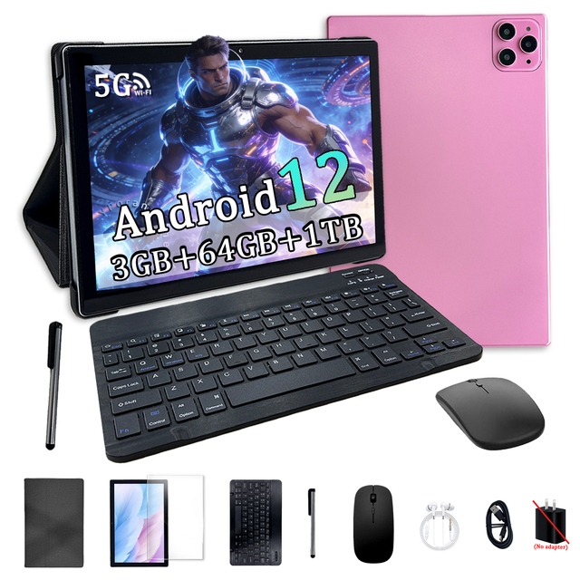 YPORANGE10.1INCH Kids Tablet with Sim Card and Wifi 5G 1280x800 IPS 3GB RAM 64GB ROM WiFi 5G GSM USB-C Touch Screen