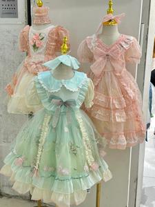 Bellissimo o-neck solitario vestito da ragazza fiore per feste Casual modello 3D per le code di compleanno eventi di danza abbigliamento per bambini - Product Image 2