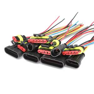 1Pin AMP Superseal водонепроницаемый разъем мужской и женский жгут 0,75 мм ² (18AWG) 14 см 282103-1 282079-1 - Product Image 2