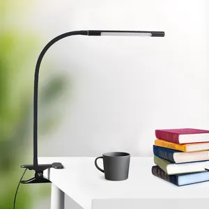 2020 חם מכירות usb חדר גמיש אור ספר led שולחן מנורת קריאת מחשב קליפ על מיטת מנורת שולחן