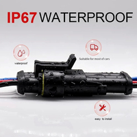 Konektor Otomotif AMP Tahan Air IP67 Inti Tembaga, Kabel Harness Pria Wanita untuk Mobil Motor, Isolasi PVC 1.5mm