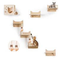 Étagère à griffes pour chats, piste d'escalade, meubles pour animaux de compagnie, étagères murales pour chats montées