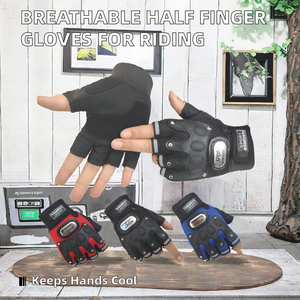 Guantes Tácticos Transpirables de Invierno Aofeite, Medios Dedos, Unisex, para Ciclismo/Motociclismo, Deportes, Fitness, Spandex/Algodón - Product Image 2