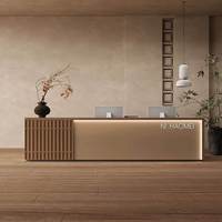 Bureau d'accueil moderne et simple pour entreprise, hôtel, maison d'hôtes, salon de beauté, magasin de vêtements - Mobilier commercial personnalisable