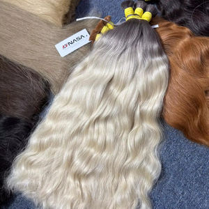 ผมต่อเวียดนามแท้แบบดิบ ไม่ผ่านการแปรรูป คุณภาพสูง เกรดพรีเมียม แบบตรง  แน่นหนา เงางาม  ขายส่งจำนวนมาก - Product Image 1