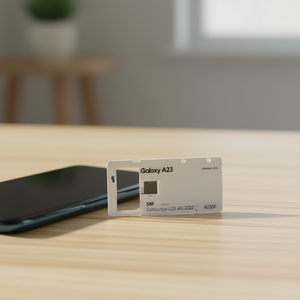 Bandeja para tarjeta Sim Micro SD para Samsung Galaxy A23 4G 2022 A235F Blanco - Product Image 3