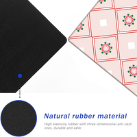 Tapis de mahjong en néoprène avec dos antidérapant, carré de 32,5 pouces, surface souple, logo personnalisé, prix direct usine