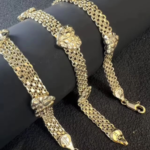 Dropshipping Trendy Fashion Jewelry Nugget Bracelets <b>Stainless</b> <b>Steel</b> Cute Cartoon Adjustable <b>Bangle</b> Unisex Gift for Tourism - Product Image 1